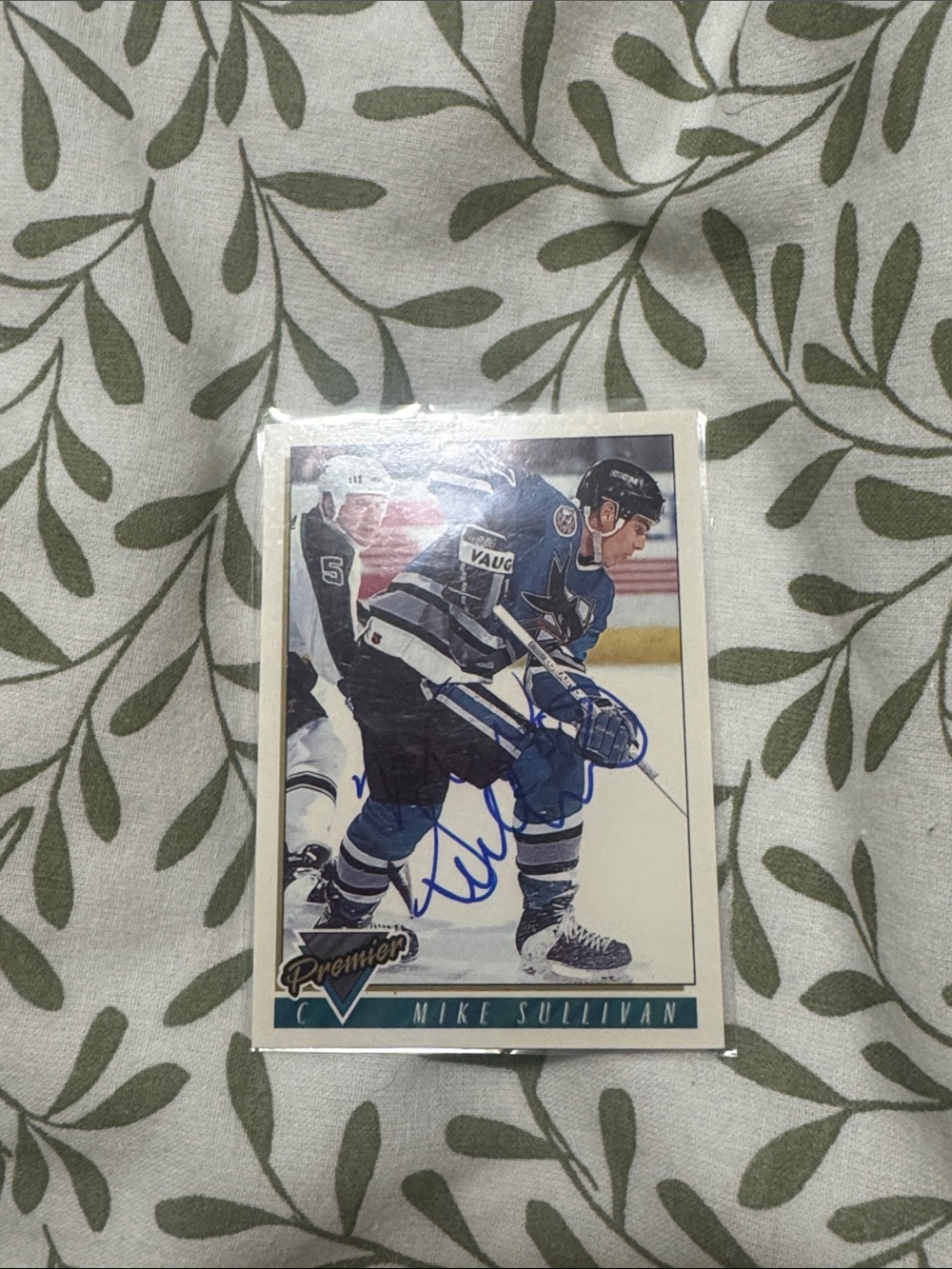 Mike Sullivan Premier Hockey Trading Card - Blue